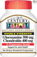 21st Century Glucosamine 500Mg &amp Chondroitin 400Mg Capsules 60 Ct (4 Pack)