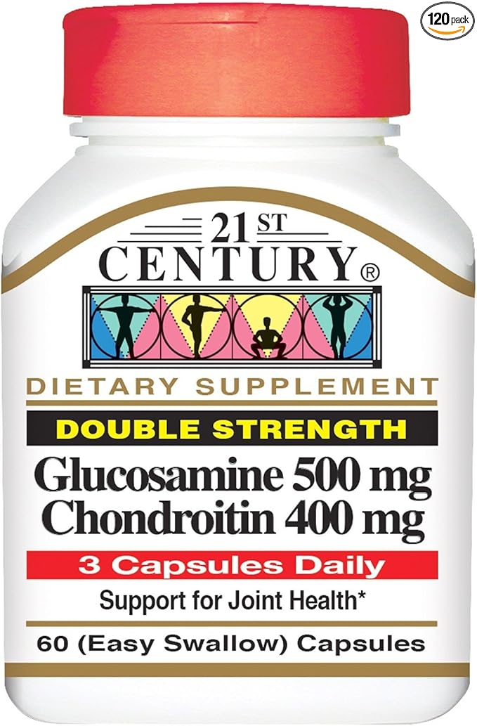 21st Century Glucosamine 500Mg &amp Chondroitin 400Mg Capsules 60 Ct (4 Pack)