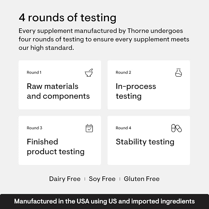 THORNE - Basic Nutrients 2/Day - Comprehensive Daily Multivitamin with Optimal Bioavailability - Vitamin and Mineral Formula - Gluten Dairy &amp Soy-Free - 120 Capsules - 60 Servings