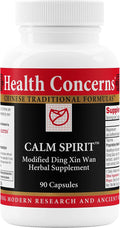 Health Concerns Calm Spirit - Stress Relief Supplement for Men &amp Women - Herbal Calming Support - Eases Tension &amp Nervousness - Magnesium Hawthorn Chinese Peony &amp Taurine - 90 Capsules