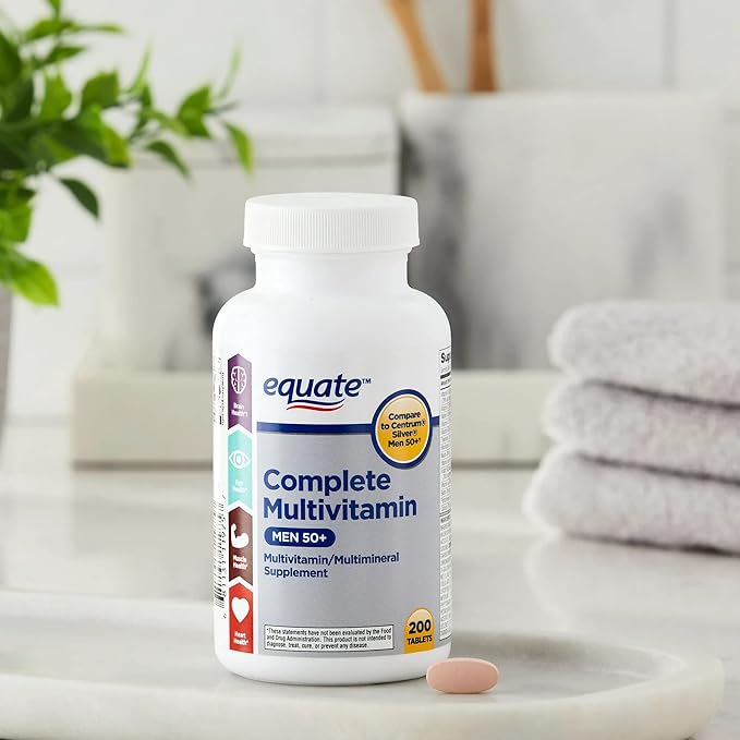 ikj Complete Multivitamin/Multimineral Supplement Tablets Men 50+ 200 Count