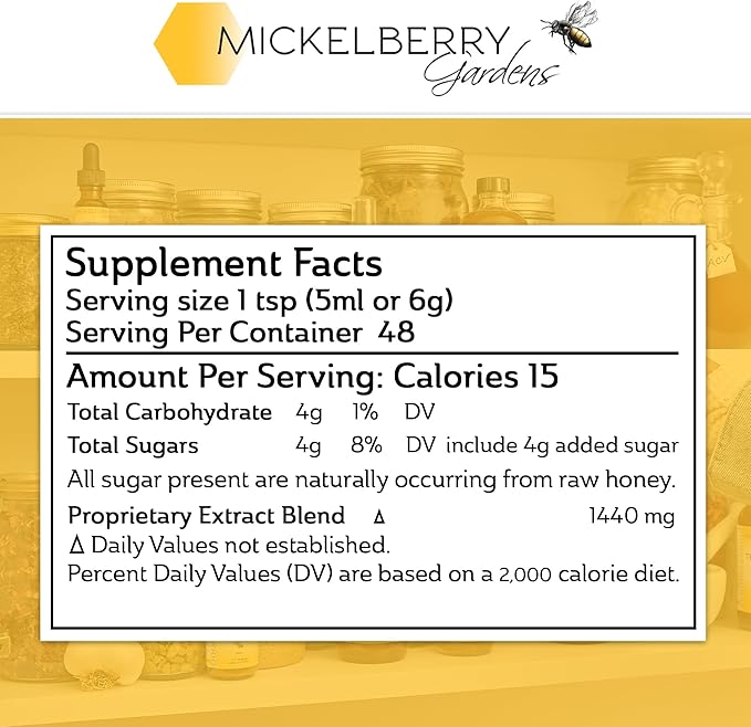 Mickelberry Gardens Fire Cider Honey Tonic 8oz + Relaxation Honey Tonic 8oz
