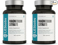 LES Labs Magnesium Citrate – Stress Relief Restful Sleep Heart Health Metabolism Nerve &amp Muscle Function – Non-GMO Supplement – 120 Capsules (Pack of 2)