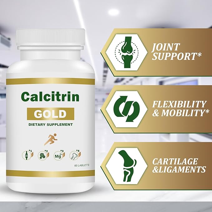 MXZ Calcitrin Gold Dietary Supplement Mobility Reinforcement 60 Tablets (1PC)