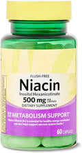 SEDLAV Niacin Inositol Hexanicotinate Metabolism Support Dietary Supplement Capsules 500 mg 60 Count Sticker