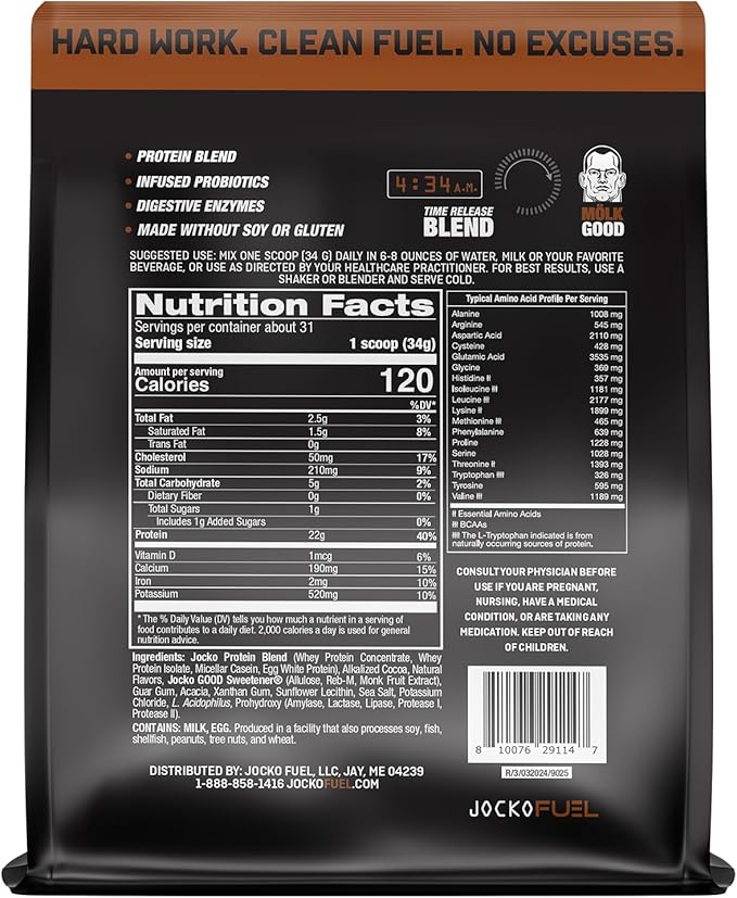 Jocko Fuel Whey Protein Powder Chocolate Creatine Bundle