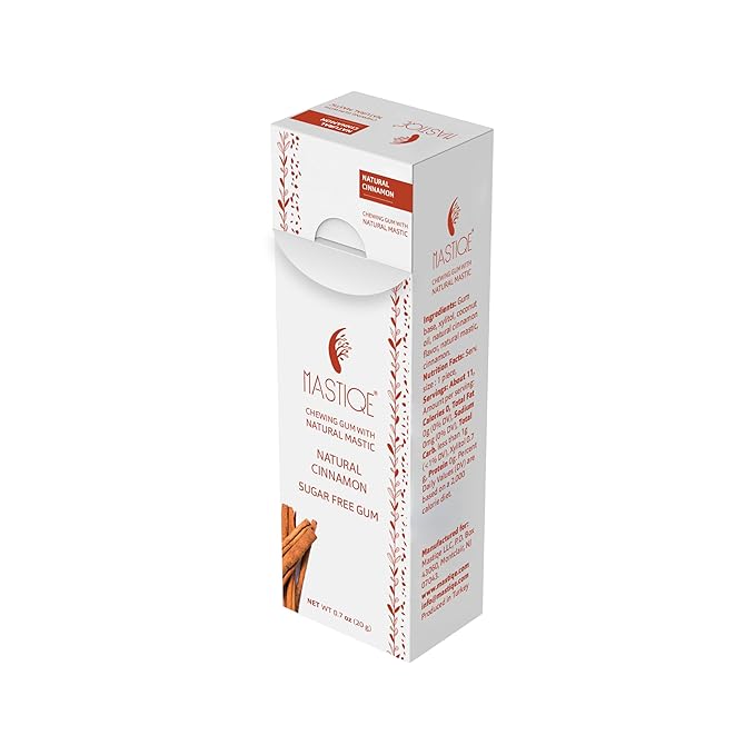 Mastiqe Sugar Free Hard Chewing Gum with Natural Mastic (Cinnamon)