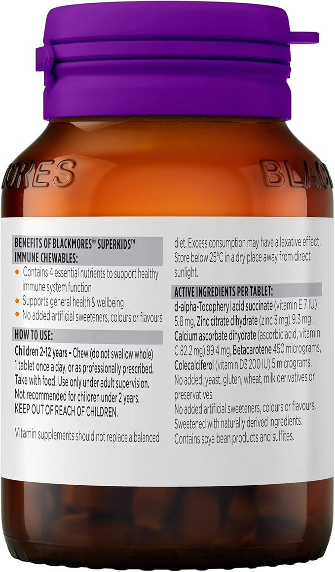 Blackmores Superkids Immune 60 Chewables