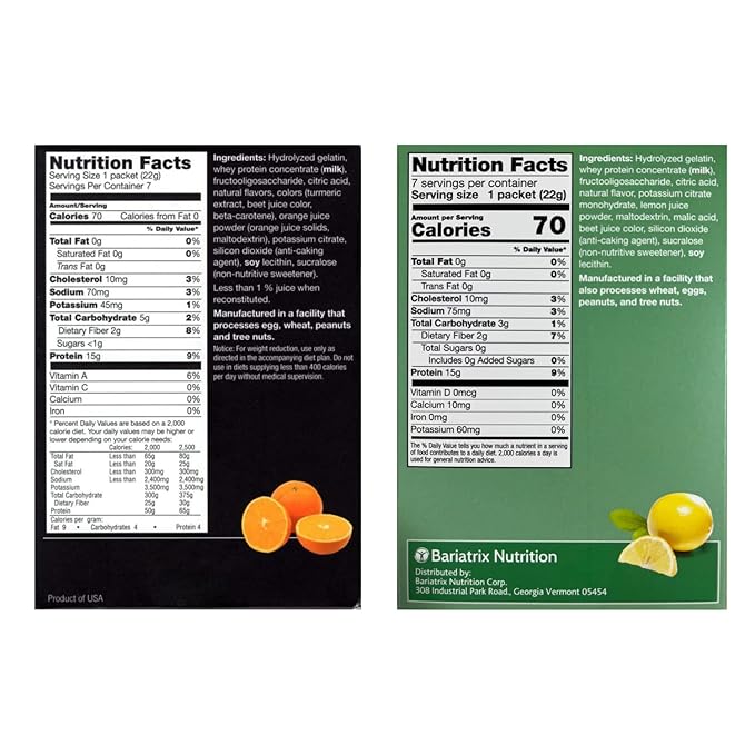 PROTIFIT - High Protein Orange &amp Pink Lemonade Fruit Drink 2 Pack 15g Protein Low Calorie Sugar Free Ideal Protein Compatible 7 Servings Per Box (2 Pack)