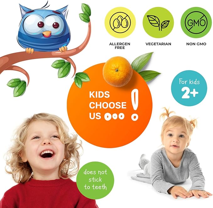 DR. MORITZ Kids Magnesium Gummies Orange Flavor (60 Count 1 Pack) and Kids Multivitamin Gummies Bundle (60 Count 1 Pack) - Relaxation &amp Health Support - Toddler Vitamins - Magnesium Calm Supplem