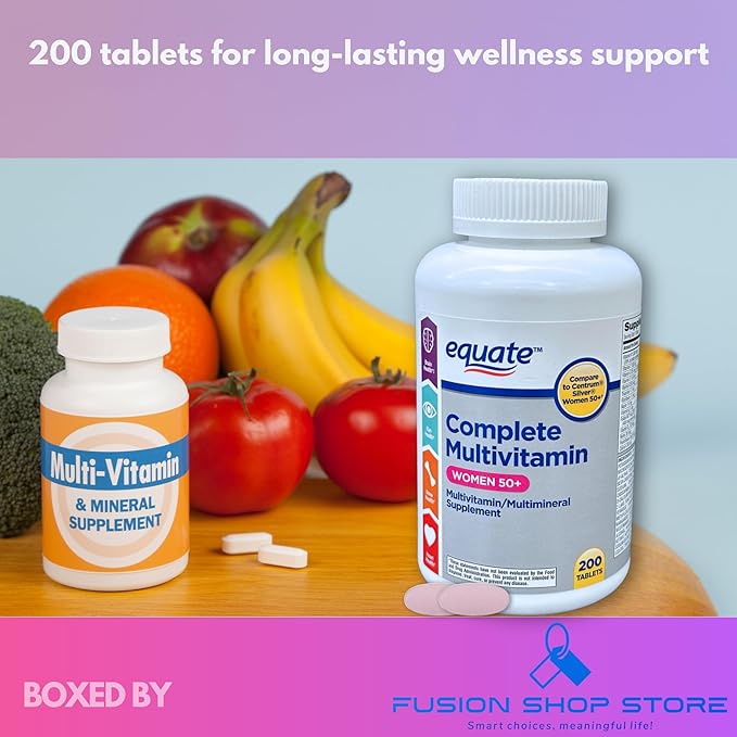 One Daily Multivitamin Multimineral- for Woman Supplement Tablets 200ct (Pack of 1) Boxed by Fusion Shop Store