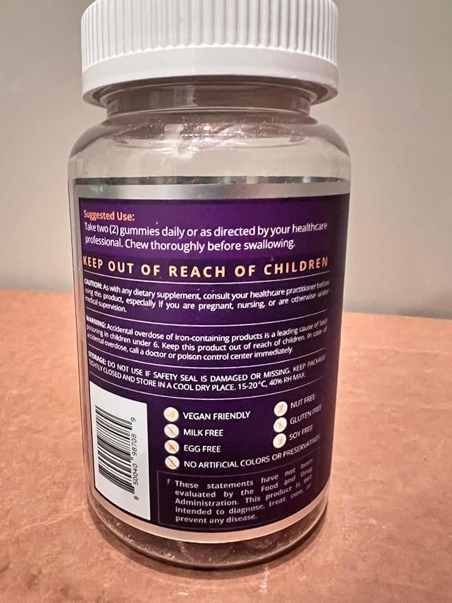 BeLive Iron and Turmeric for Blood Oxygen Energy Immune Support Healthy Skin and Mobility Support
