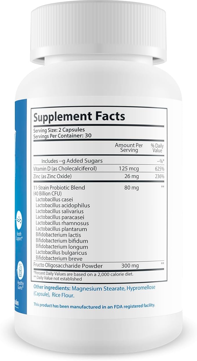 Fresh Tooth 360 Pro Our Best Oral Dental Probiotics for Teeth &amp Gums - Oral Health Probiotics - Mouth Probiotics - Oral Probiotics for Women &amp Men - Oral Probiotics for Men &amp Wm - Best Ora
