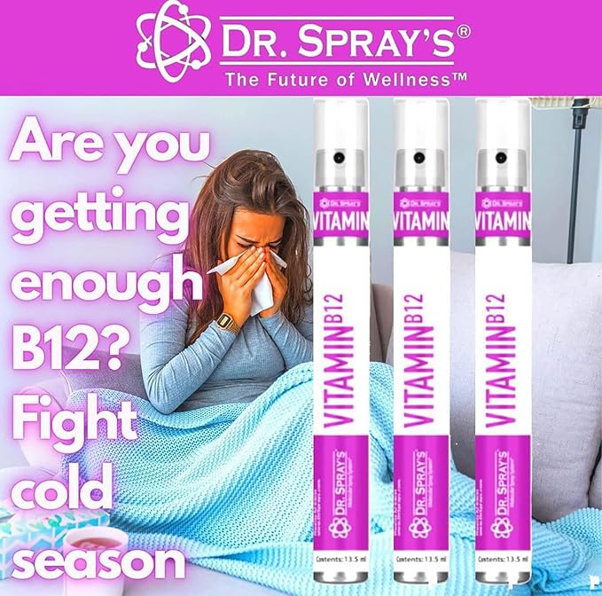 Vitamin B12 Vegan Mint Flavored Spray 30-Day Supply 0 Sugar by Dr. Spray's ®