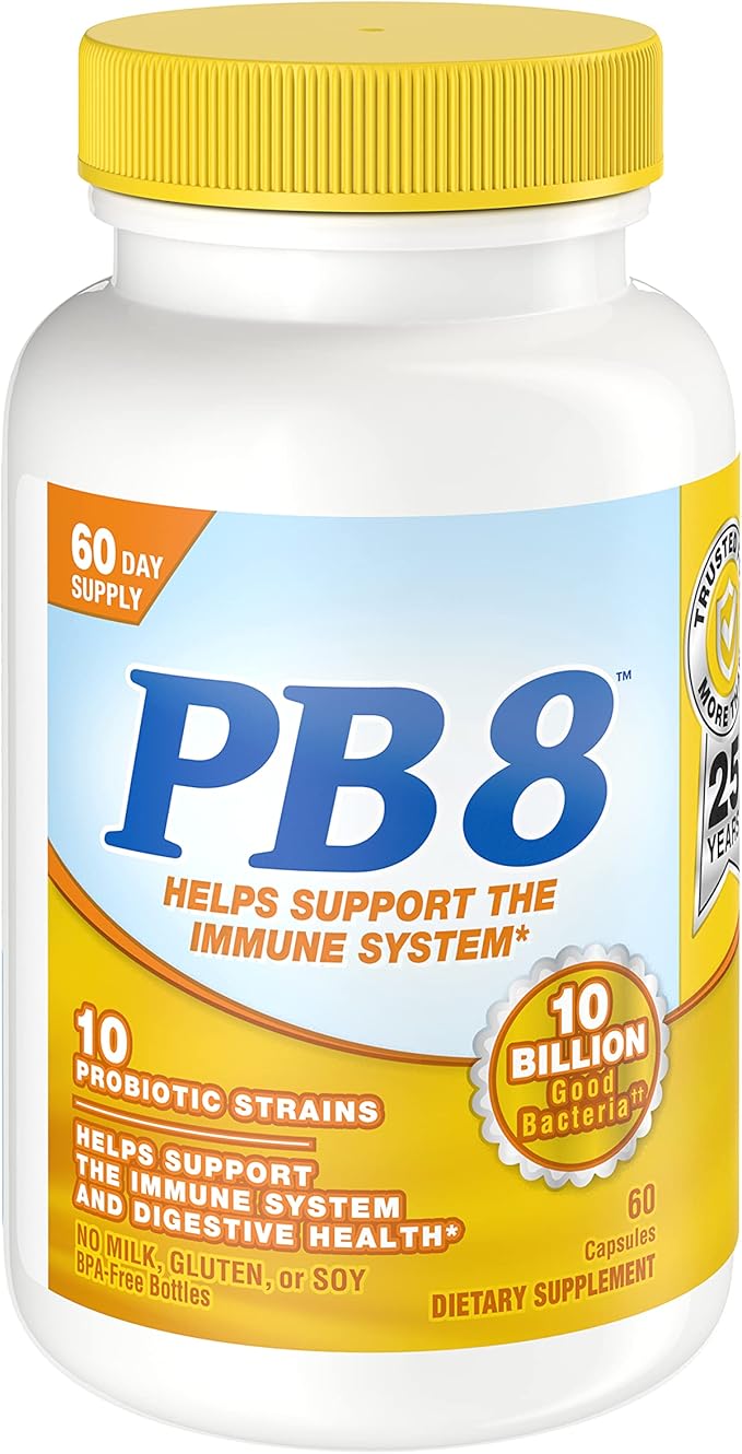 Nutrition Now PB 8 Probiotic Immune Support Supplement 60 Count (120 Count)