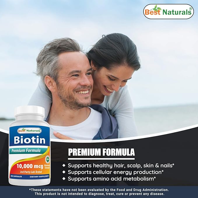 Best Naturals Biotin 10000 Mcg &amp NAC - N Acetyl Cysteine 600 mg