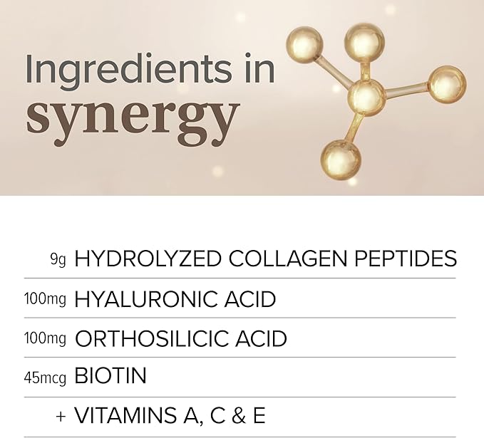 Essential Nutrition Collagen Skin - Hydrolyzed Collagen Peptides with Biotin Hyaluronic Acid Silicon &amp Vitamin C - Hair Skin &amp Nails - Neutral Flavor - 11.9 oz (30 Servings)