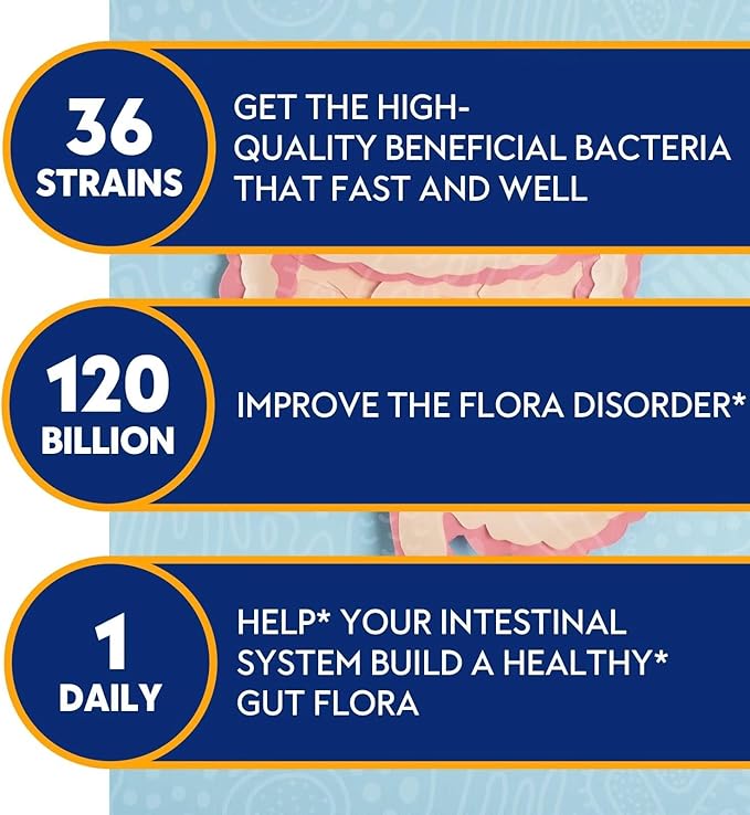 Probiotic 100 Billion CFU + 120 Billion CFU for Gut &amp Digestive Health Vegan Acidophilus Probiotic Supplement