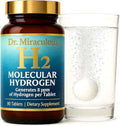 Hydrogen Water Tablets | 90CT Molecular Hydrogen Tablets for Drinking Water | H2 Molecular Magnesium Supplement for Athletic &amp Cognitive Performance | Non-GMO &amp Gluten Free 45 Serving