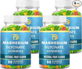 Magnesium Glycinate Gummies for Adults &amp KidsCalm Magnesium Gummies for SleepMagnesium Malate chewable 400mg Stress &amp Muscle ReliefRelaxationSugar Free Magnesium Potassium Supplement 4 Pa