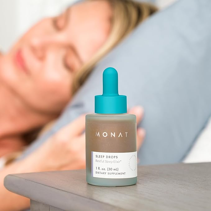 MONAT Sleep Drops Sleep Improvement Product – Herbal Support – Calming Bedtime Drops for Restorative – Relaxation for Stress &amp Frenetic Life – Natural Support Solution