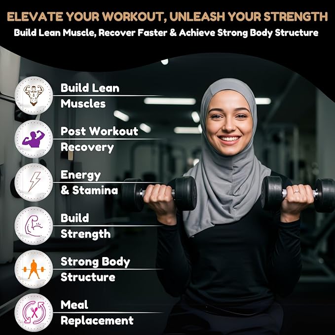 SHIFAA NUTRITION 2 Lbs Halal Whey Protein Powder Creamy Chocolate. 24g Protein 5g BCAAs &amp 420mg Glutamine. for Building Lean Muscles &amp Recovery. Sugar-Free Keto-Friendly Gluten-Free Non-GM
