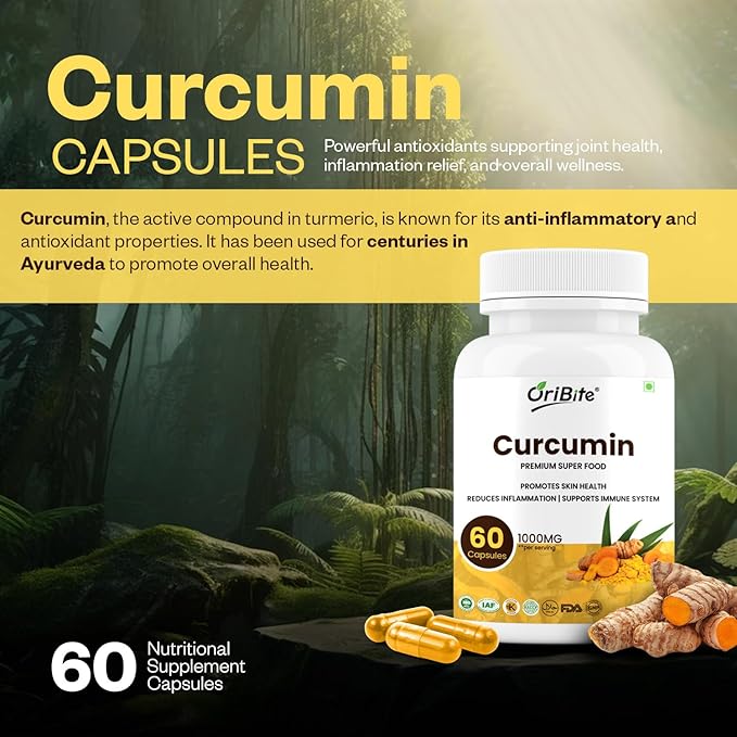Curcumin with Black Pepper – High Absorption Turmeric Root Extract Supplement for Joint Heart &amp Immune Support – Natural Antioxidant &amp Inflammation Response Support – 60 Capsules Non-GMO