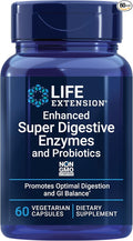 Life Extension Super Omega-3 Fish Oil Sesame &amp Olive Extract with Super Digestive Enzymes &amp Probiotics - 240 Softgels &amp 60 Capsules