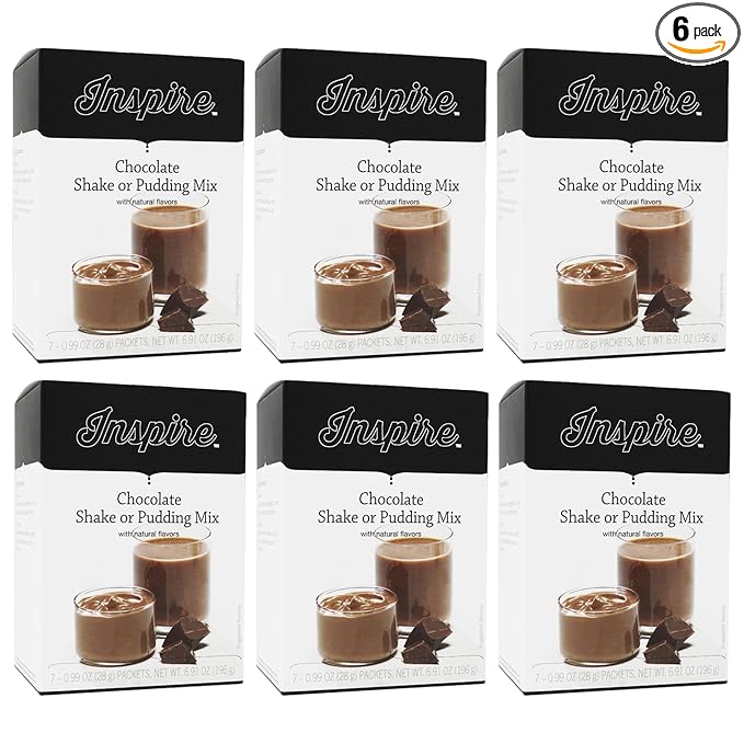 Inspire 15g Protein Shake or Pudding by Bariatric Eating - Chocolate (6-Pack)