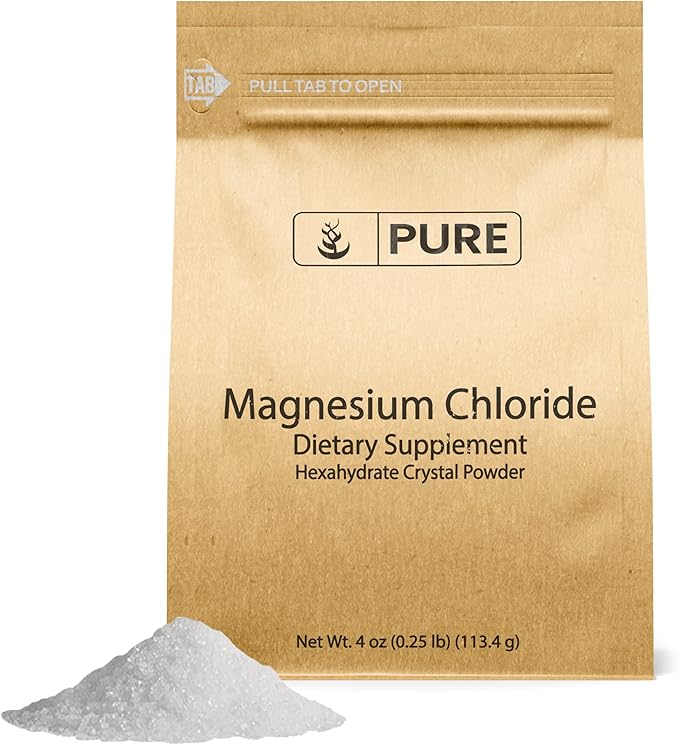 Pure Original Ingredients Calcium Carbonate Calcium Chloride and Magnesium Chloride Bundle 4 oz Each Food Safe