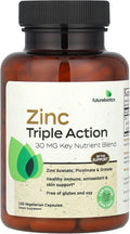 Futurebiotics Zinc Triple Action 30 mg 150 Vegetarian Capsules