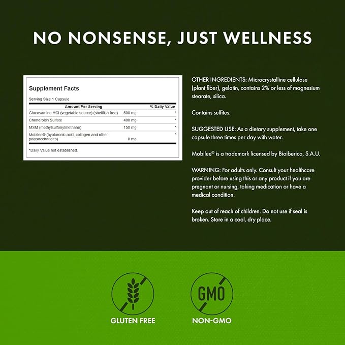 Swanson Glucosamine Chondroitin &amp Msm with Hyal-Joint 90 Capsules