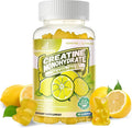 Creatine Monohydrate Gummies Complex for Men &amp Women -Advanced Formula W/L-Taurine + Vitamin B12 Sugar Free Chewable Supplement90 Lemon Gummies