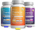 PRONENE Memory Plan: 3 Pack: Morning Brain Multivitamin w/Choline Selenium | Probiotic w/top strains | Deep Sleep Supplement w/melatonin resveratrol Magnesium. 24-hr Memory &amp Brain Support