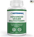 Advanced Vegan Multivitamin | Whole Food-Based Vitamin &amp Mineral Complex with 26 Nutrients B12 D3 Probiotics &amp 42 Superfoods | Daily Vitality Formula | Non-GMO Gluten-Free | 90 Count