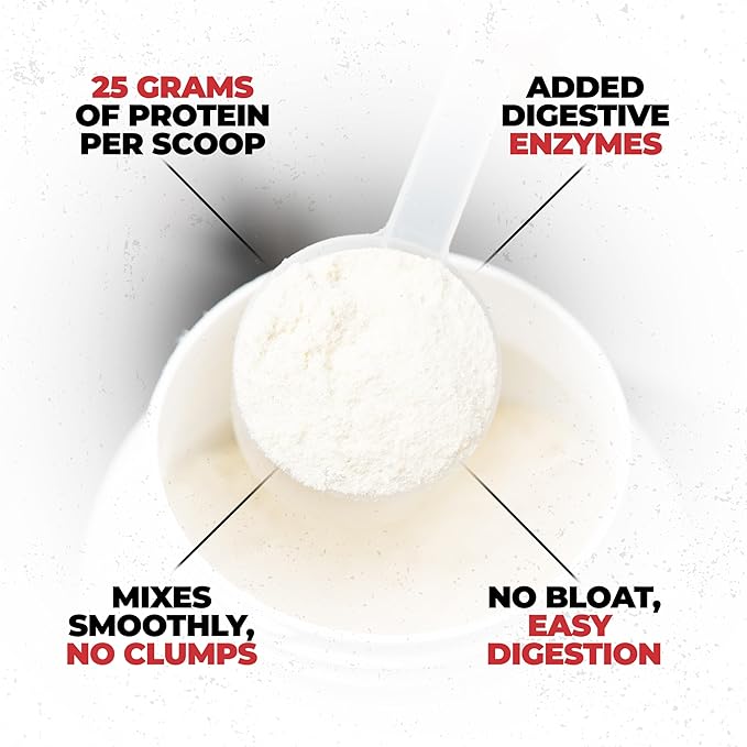 Huge Whey Protein Powder for Muscle Gain 25g Protein 12g EAAs Supports Muscle Growth Performance &amp Recovery (White Chocolate Raspberry 30 Servings)