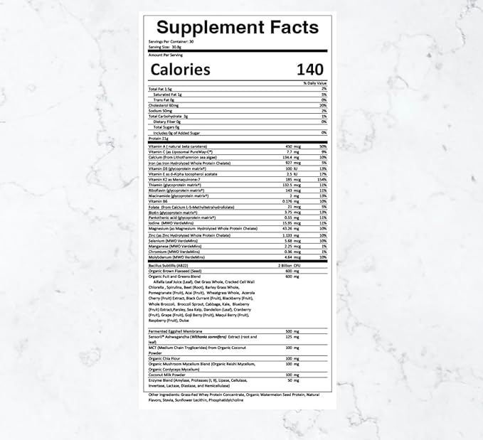 THREAD Performance Daily Fuel - Vanilla Birthday Cake | All-in-One Sports Nutrition for Young Athletes | 21g Protein 60+ Organic Superfoods Vitamins &amp Minerals | 30 Servings