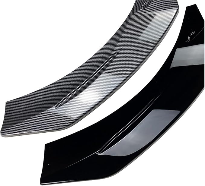 Car Front Bumper Lip Body Kit Spoiler Distributor Diffuser Cover+Compatible for Mercedes Benz CLA W118 C118 CLA45 AMG 2020 2021 2022 (Color : Black)