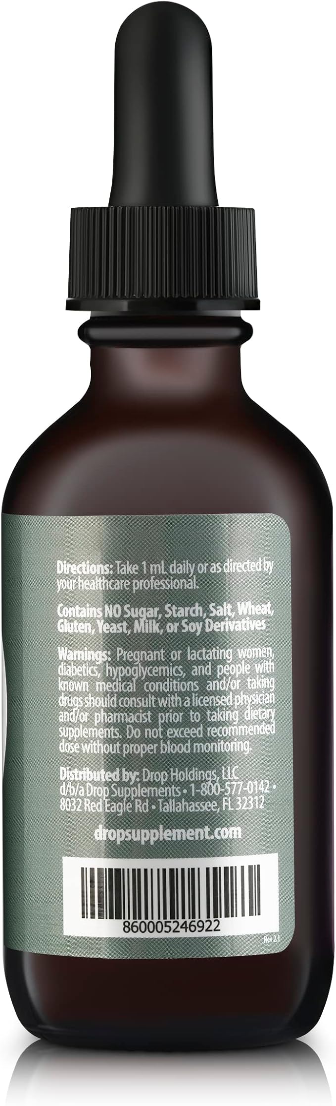 Vitamin D3 + K2 Drops with 1000 IU of Plant Based D3 and 45 mcg of K2 2 oz Liquid Supplement for Bone Strength Improved Mood - No Artificial Preservatives Unflavored with Coconut MCT Oil