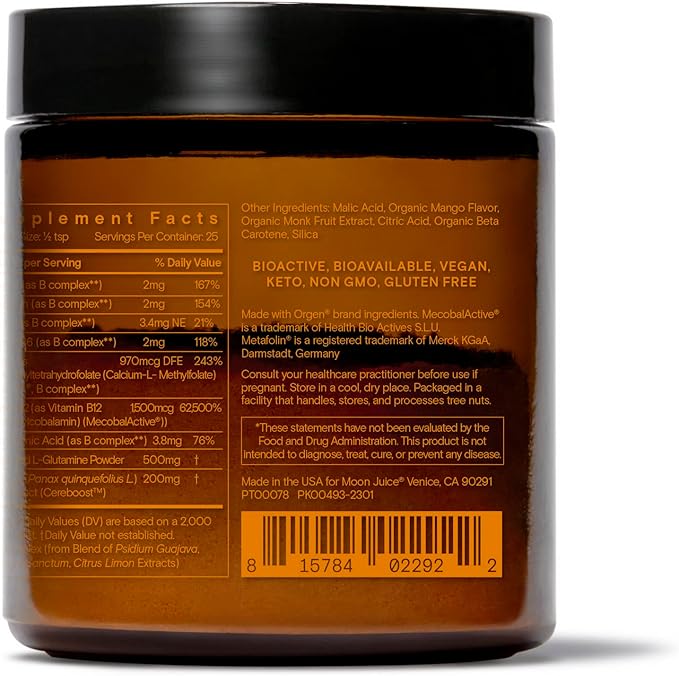 Ting &amp Magnesi-Om by Moon Juice | Ting Vitamin B Complex &amp Ginseng for Caffeine-Free Natural Energy &amp Magnesi-Om Magnesium Powder Supplement for Relaxation | Caffeine-Free Energy &amp Dee