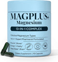 Magnesium Complex for Women &amp Men 1000mg | MAGPLUS+ 13-in-1 Advanced Liposomal Ultra Formula | Glycinate L-Threonate &amp Triple Magnesium Blend | Brain Memory &amp Deep Sleep | 90 Capsules