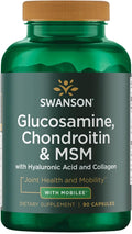 Swanson Glucosamine Chondroitin &amp Msm with Hyal-Joint 90 Capsules