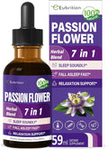 Herbal Drops Extract with Passion Flower Valerian Root Chamomile Support Sleep Soundly Fall Asleep Fast &amp Relaxation. 2oz