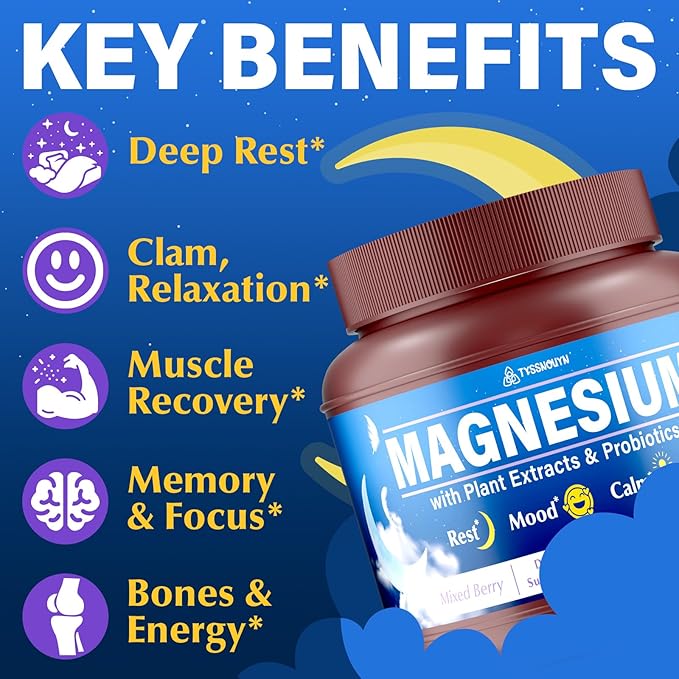(180 Count) Magnesium Gummies – Magnesium Complex for Kids &amp Adults Magnesium Glycinate Citrate Malate Taurate with 3 Billion CFU Probiotics Ashwagandha D3 B6 Support Mood Rest Calm Mu