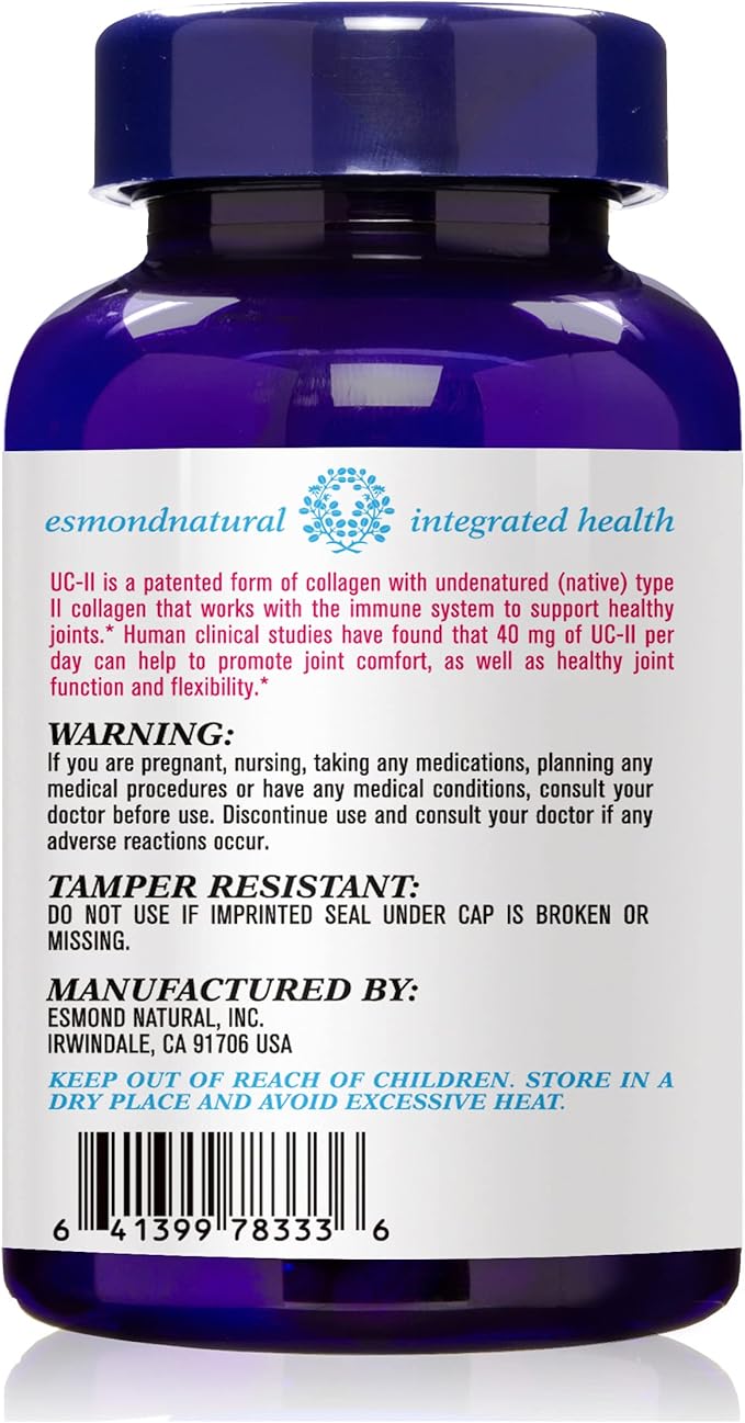 (5 Pack) Esmond Natural: UC II Complex (Comprehensive Formula to Support Joint Integrity Movement and Flexibility) GMP Natural Product Assn Certified Made in USA - 300 Tablets