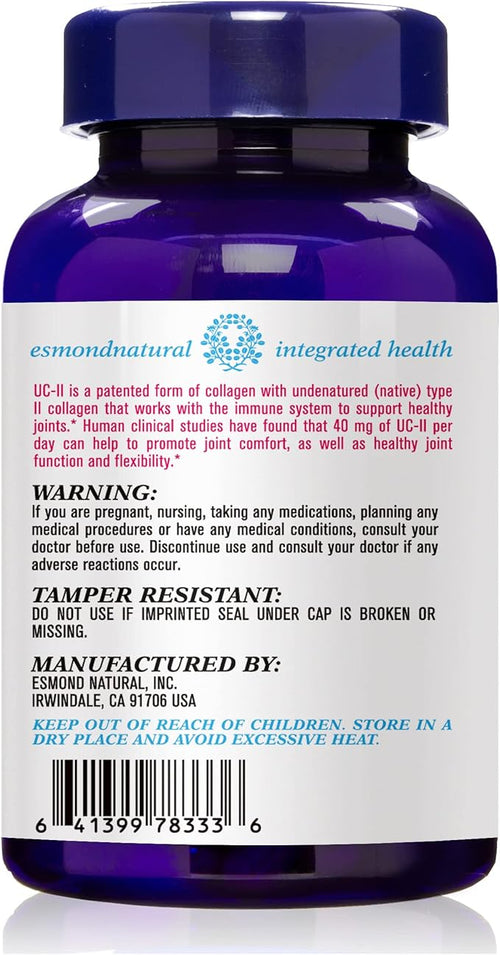 (5 Pack) Esmond Natural: UC II Complex (Comprehensive Formula to Support Joint Integrity Movement and Flexibility) GMP Natural Product Assn Certified Made in USA - 300 Tablets