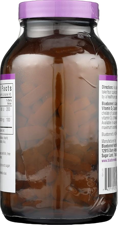 Bluebonnet Nutrition Calcium Citrate Vitamin D3 180 Caps