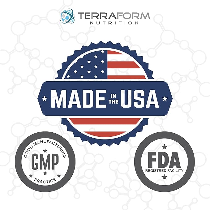 Terraform Nutrition Complete Magnesium Complex - 4 Forms of Magnesium (Glycinate Malate Oxide &amp Citrate) Plus Aquamin for Support of Muscles Sleep Energy &amp Relaxation - 60 Capsules