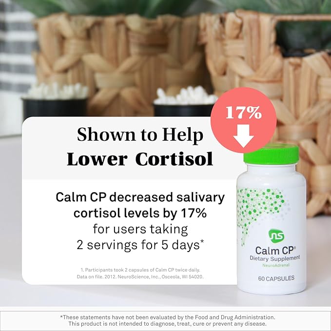 NeuroScience Stress Response &amp Sleep Set - Alpha GABA PM + Calm CP with Melatonin L-theanine Banaba Leaf &amp More (2 Products 60 Count Each)