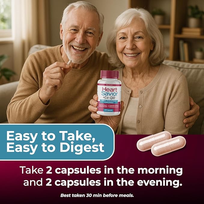 Natural Supplement with CoQ10 Red Yeast Rice Niacin Policosanol and Guggul. The Natural Way. by New Health Plus 60 MG Co-Q10 (120 caps)
